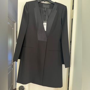 BCBG Maxazria black long coat never been used